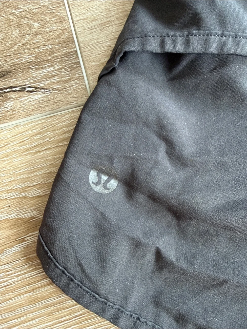 lululemon athletica Black Athletic Running Shorts with Curved Hem